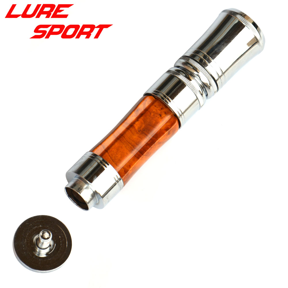 Fishing Line Spool - LureSport アルミスピニングリールシートロックフェルール付きウッドボディロッドビルディングコンポーネント修理 DIY アクセサリー
