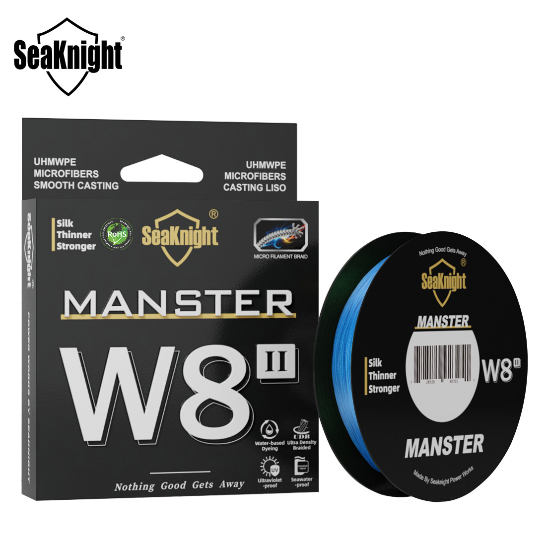 Ice Fishing Line - SeaKnightブランド W8 II 300M PE釣り糸 8本撚りマルチフィラメント編み込みライン