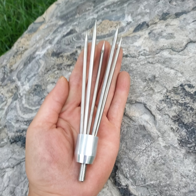 アイスフィッシング用魚グリップ ステンレス鋼製スピア 5本爪 - Ice Fishing Line のレビューと価格