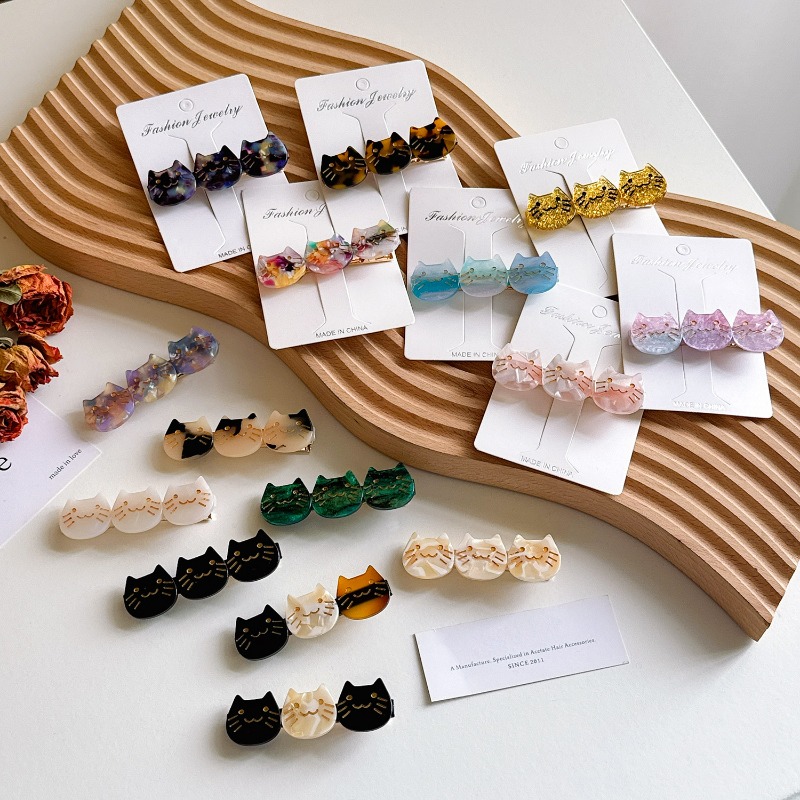 日本の韓国風酸ボードキャットフリンズクリップ、絶妙な壊れたヘ - Tippet Line のレビューと価格