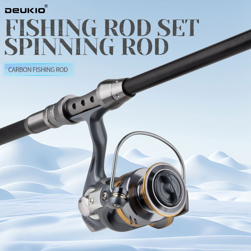 DEUKIO 釣り竿とリールのコンボ伸縮式釣り竿スピニングリ - Fishing Line Spooler のレビューと価格